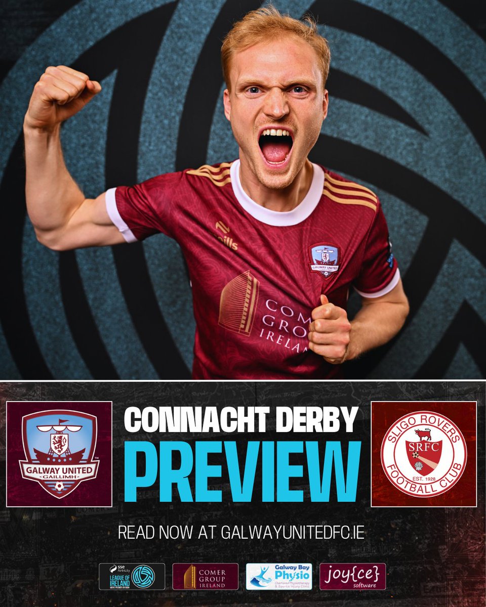 GalwayUnitedFC's tweet image. A huge game on Friday evening, make sure you're up to date with our bumper Match Preview, out now 📲

Read the Preview here 📰👉 galwayunitedfc.ie/connacht-derby…

Get your Match Tickets here 🎟️👉 galwayunitedfc.ie/match-tickets/

#ItsATribalThing | #GUFC2025 | Match Partners: @bay_physio