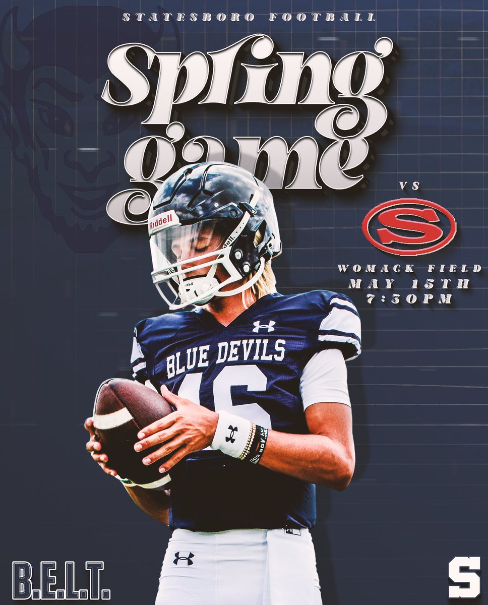 GameDay! ‘29-‘26 Devils will be in action! 
🆚 Screven County
⏰ 7:30 PM
🏟️Womack Field
GoFan: gofan.co/event/3608295

#BELT