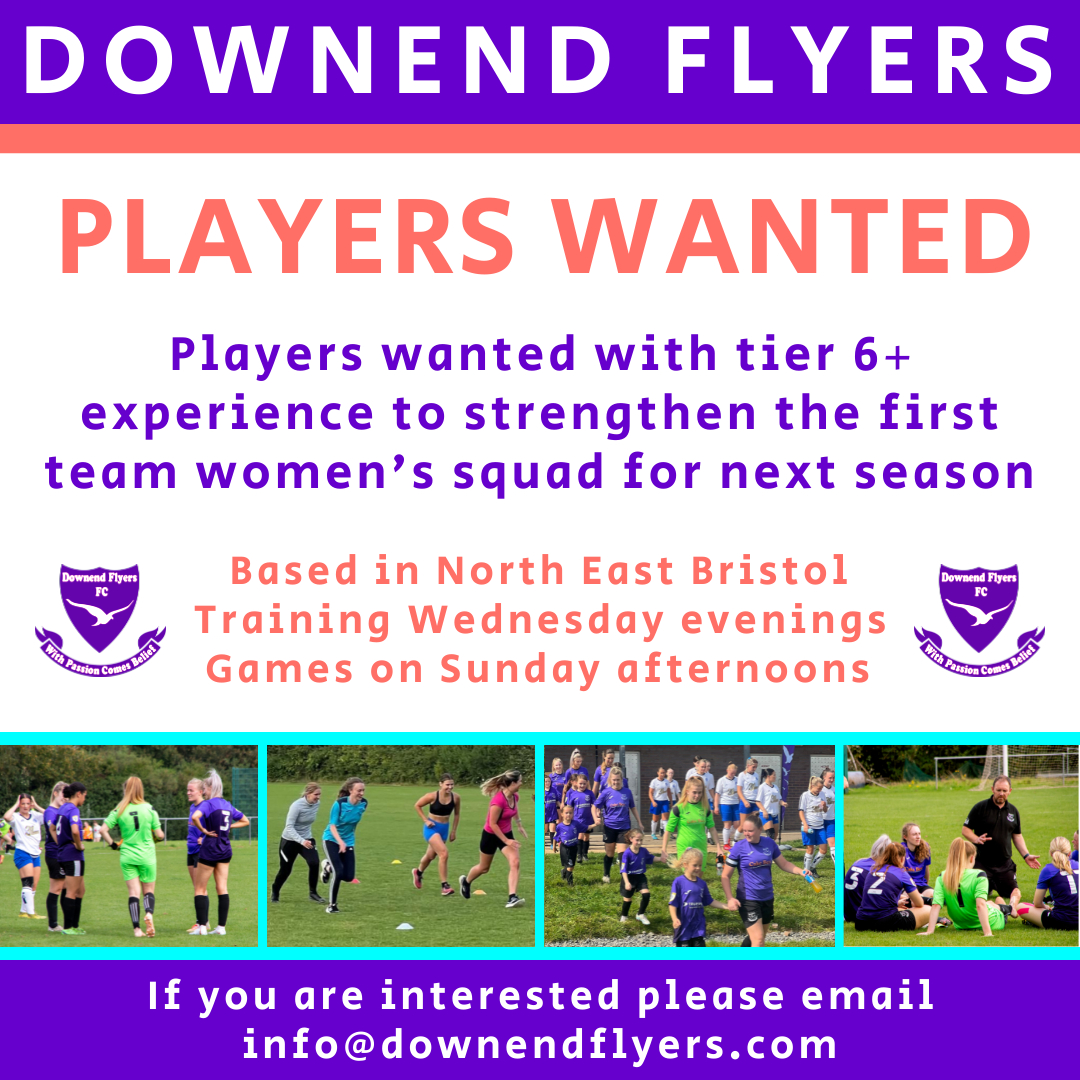 🚨 Calling ambitious Tier 6 players! 🚨
Now recruiting for our Women's First Team💥

If you’ve got quality, drive &amp; love the grind — come be part of something exciting 💜

⚽️ Open training May &amp; June
📍 Emersons Green
📩 DM us to get involved!

#WomensFootball #Tier6 #FlyHigh