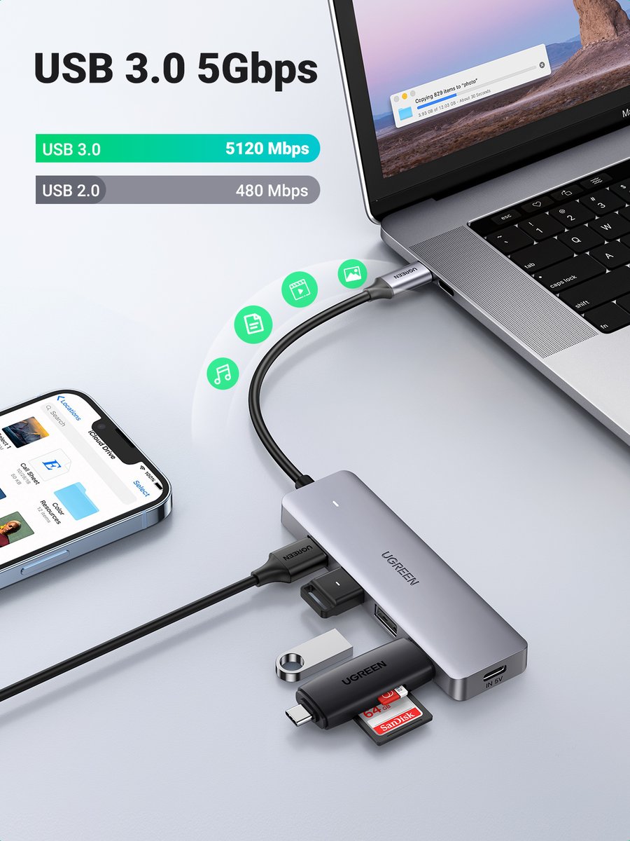 LuckyFalconcom's tweet image. UGREEN USB Hub 3.0, Type C to USB A - 70336
One port, many possibilities 💡
Meet the UGREEN USB Hub 3.0 (70336) – your slim solution to connect USB-A devices with USB-C phones and tablets.

#UGREEN #USBHub #TypeCtoUSB #WorkSmart #TechEssentials #PlugAndPlay #Dubai #UAE