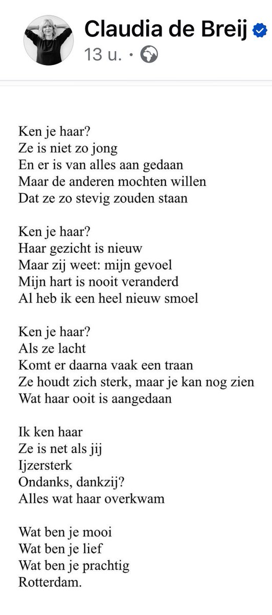 Prachtig. #Rotterdam, 85 jaar later. Claudia de Breij gisteravond in <a href="/LuxorTheater/">Luxor Theater</a>