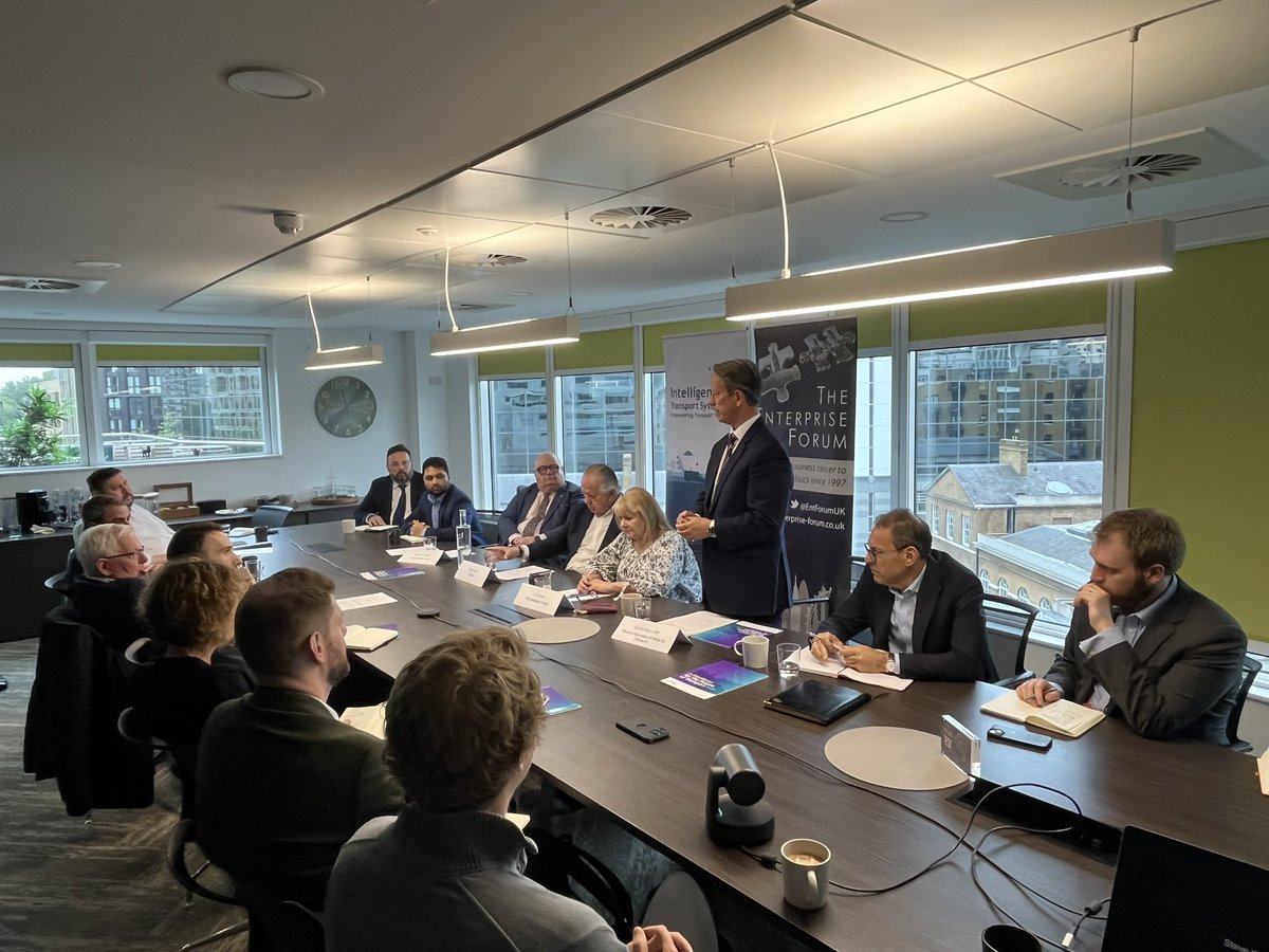 EntForumUK's tweet image. Today we were pleased to welcome @GarethBaconMP, Shadow Secretary of State for Transport to discuss “The UK’s Transport Priorities” with @EntForumUK members. Thank you to @its_uk_org for kindly hosting.