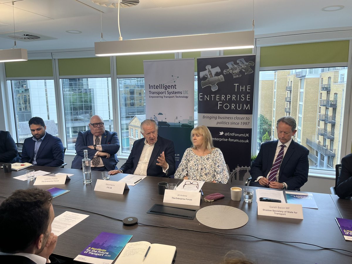 EntForumUK's tweet image. Today we were pleased to welcome @GarethBaconMP, Shadow Secretary of State for Transport to discuss “The UK’s Transport Priorities” with @EntForumUK members. Thank you to @its_uk_org for kindly hosting.