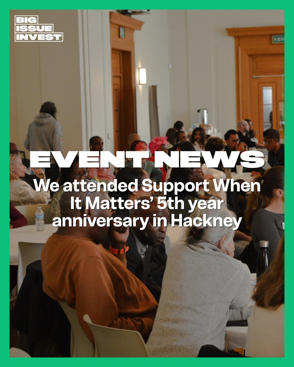 BigIssueInvest's tweet image. We loved celebrating @SWIMEnterp at their 5th anniversary event at Hackney Town Hall last week!
Glenn Arradon, Investment Director at Big Issue Invest, was proud to attend and hear directly from people whose lives have been transformed thanks to SWIM’s vital work 👏