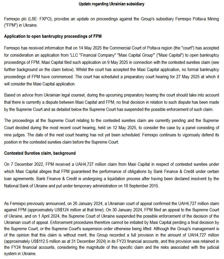 Never ending legal problem for #FXPO