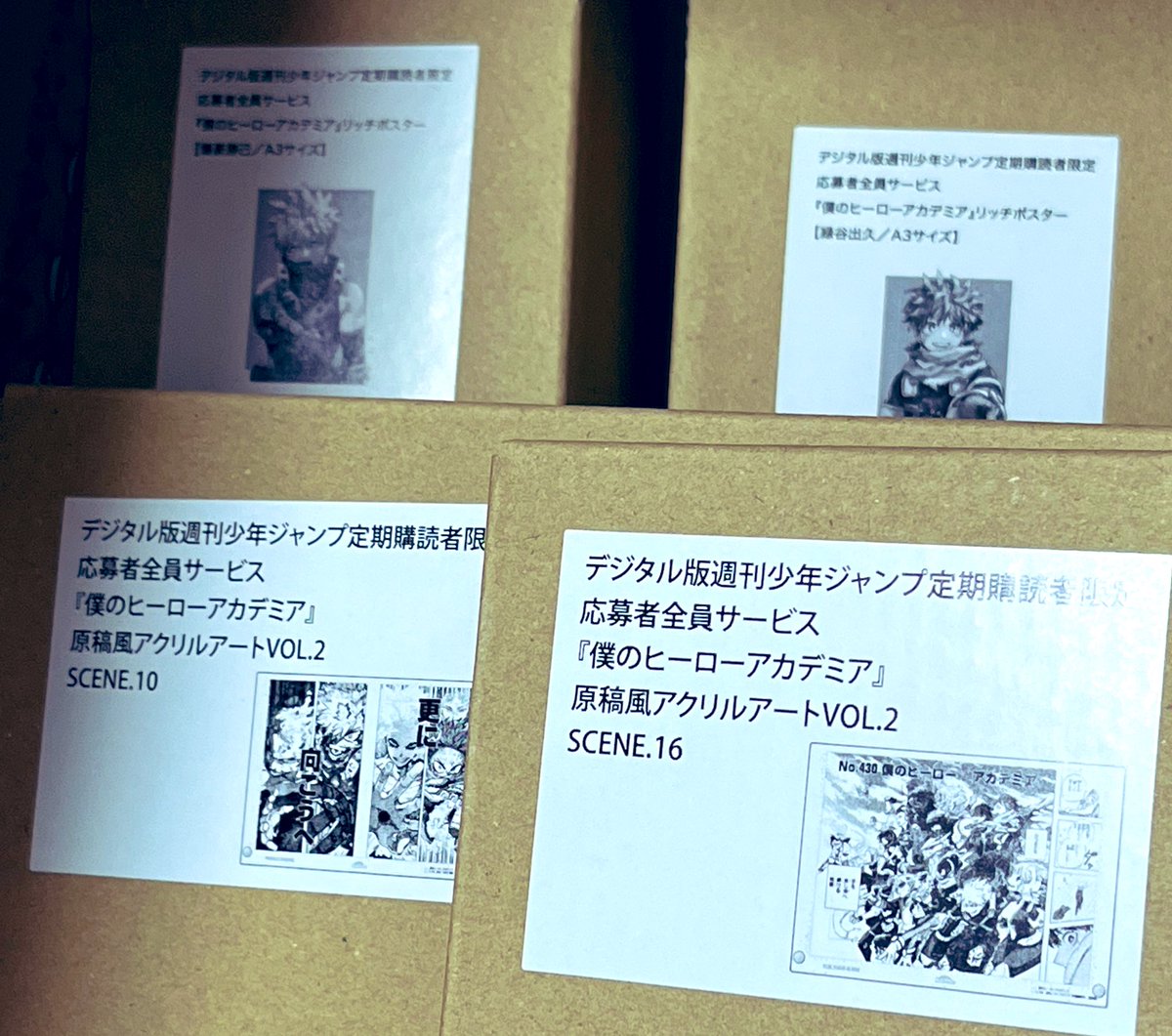 ヒロアカ　全サ　原稿風アクリルアート VOL.2 SCENE.10 ヒロアカ 原稿風アクリルアート vol.2 SCENE. 10