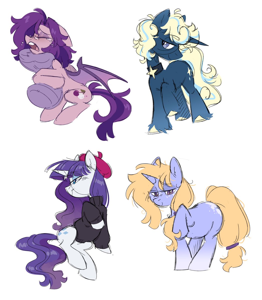 Too lazy to properly arrange these, but here are some doodles from last night