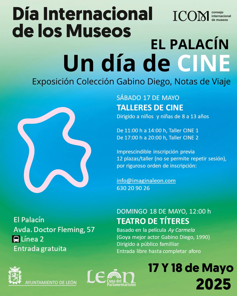 Ayuntamiento de León - Cultura (@aytoleoncultura) on Twitter photo 🖼️ #LeónEsp celebra el #DíadelosMuseos con una treintena de actividades. En este enlace puedes encontrar toda la información tinyurl.com/3h6hy8md
🤩 Además, os dejamos los carteles de las actividades previstas por el <a href="/LeonAyto/">Ayuntamiento de León</a>
🦁 ¡Disfruta de la cultura en León! 🖼️ #LeónEsp celebra el #DíadelosMuseos con una treintena de actividades. En este enlace puedes encontrar toda la información tinyurl.com/3h6hy8md
🤩 Además, os dejamos los carteles de las actividades previstas por el <a href="/LeonAyto/">Ayuntamiento de León</a>
🦁 ¡Disfruta de la cultura en León!