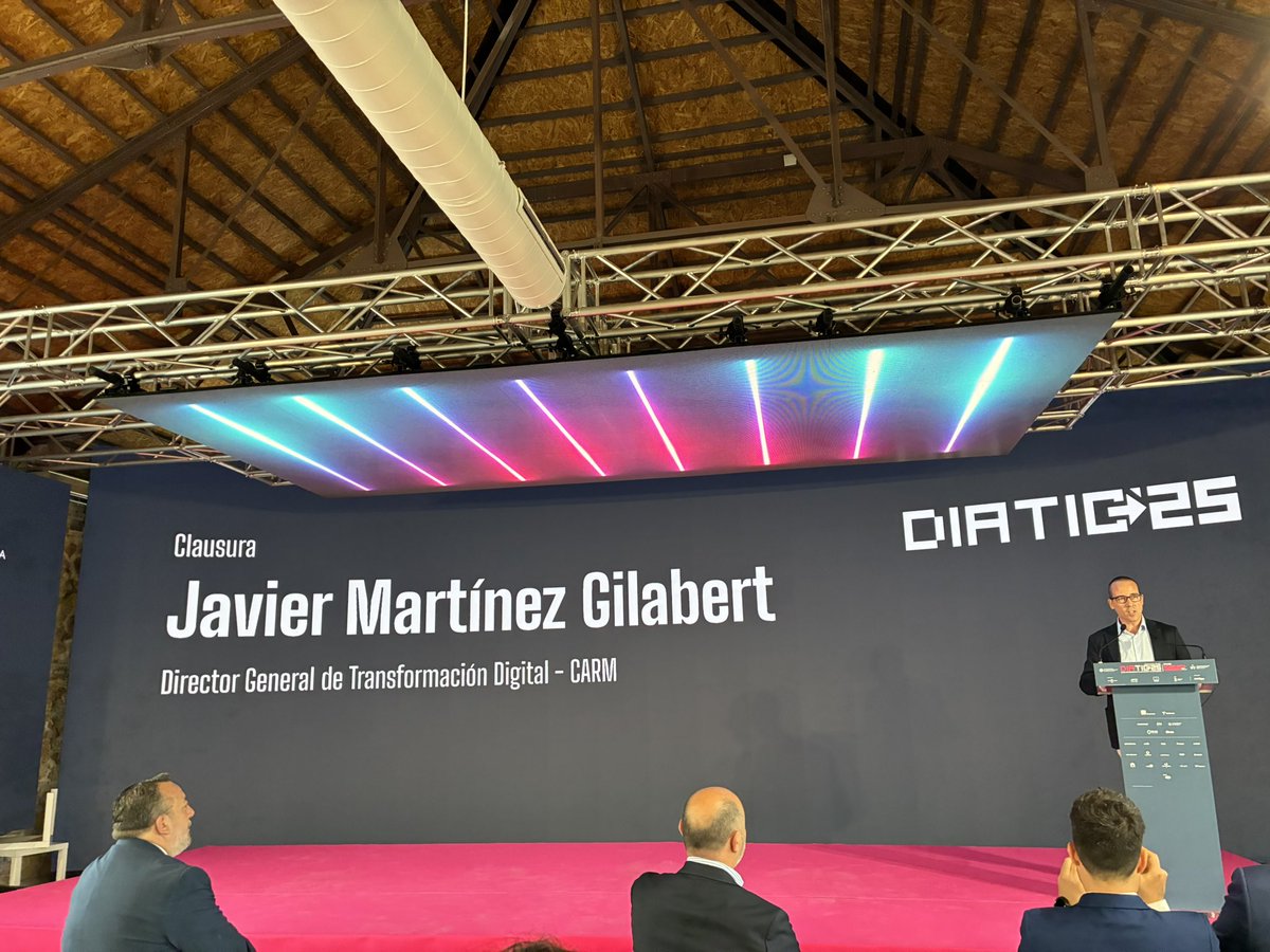 DíaTIC (@diatic) on Twitter photo Estamos generando un ecosistema propicio para las empresas del sur de Europa.
Preparados para la digitalización a través de la IA también en la <a href="/regiondemurcia/">Gobierno de la Región de Murcia</a>
<a href="/javiermgilabert/">Javier M. Gilabert</a> en #DíaTIC25 Estamos generando un ecosistema propicio para las empresas del sur de Europa.
Preparados para la digitalización a través de la IA también en la <a href="/regiondemurcia/">Gobierno de la Región de Murcia</a>
<a href="/javiermgilabert/">Javier M. Gilabert</a> en #DíaTIC25