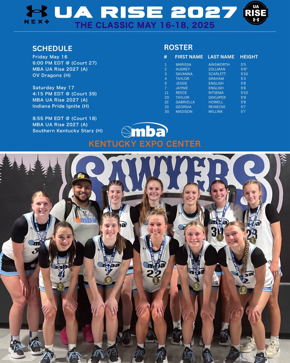 Danny Robinson (@coach_deerob) on Twitter photo <a href="/M_B_A_Bball/">MBA Basketball</a> <a href="/UARiseGirls/">UA Rise Girls I Basketball</a> 2027 headed to <a href="/Ohio_Basketball/">OhioBasketball.com</a> The Classic in Kentucky this weekend.
:
<a href="/savfscarlett/">savanna scarlett</a> <a href="/CalvinWBball/">Calvin Women's Basketball</a> <a href="/svsuwbb/">SVSU Women's Basketball</a> <a href="/grccwbb/">grccwbb</a> <a href="/HopeCollegeWBB/">Hope College WBB</a> <a href="/SAUCougarsWBB/">Spring Arbor Women's Basketball</a> <a href="/HUWBB/">Huntington University WBB</a> <a href="/AQWBB/">AQ Women's BBall</a> <a href="/M_B_A_Bball/">MBA Basketball</a> <a href="/UARiseGirls/">UA Rise Girls I Basketball</a> 2027 headed to <a href="/Ohio_Basketball/">OhioBasketball.com</a> The Classic in Kentucky this weekend.
:
<a href="/savfscarlett/">savanna scarlett</a> <a href="/CalvinWBball/">Calvin Women's Basketball</a> <a href="/svsuwbb/">SVSU Women's Basketball</a> <a href="/grccwbb/">grccwbb</a> <a href="/HopeCollegeWBB/">Hope College WBB</a> <a href="/SAUCougarsWBB/">Spring Arbor Women's Basketball</a> <a href="/HUWBB/">Huntington University WBB</a> <a href="/AQWBB/">AQ Women's BBall</a>