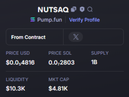weLoveEmSMILE's tweet photo. Done:   17X   
$NUTSAQ  #NUTSAQ 
Call:  4K -  70K 
CA -  SrM4f3LGy2HULnE4pCZDaKpoGUcAt5W3i6Q6u36pump
TG: https://t.co/goroXAa5rR https://t.co/7ytoBPEF0o