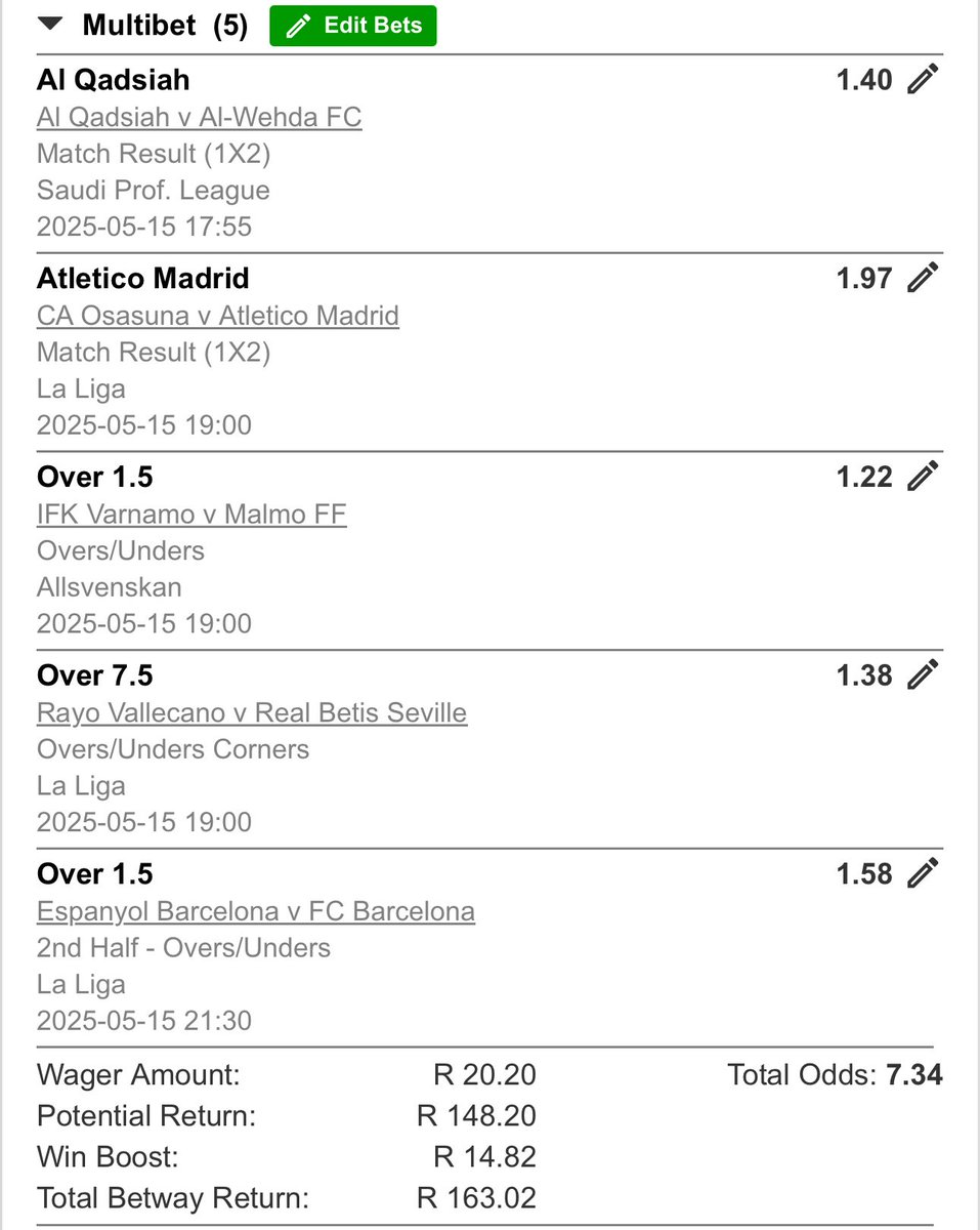 PunterGian's tweet photo. Dinner money from #Betway

Let’s see what this 7 odds has for us!

BW135DD79 https://t.co/NmkuLjGG3S