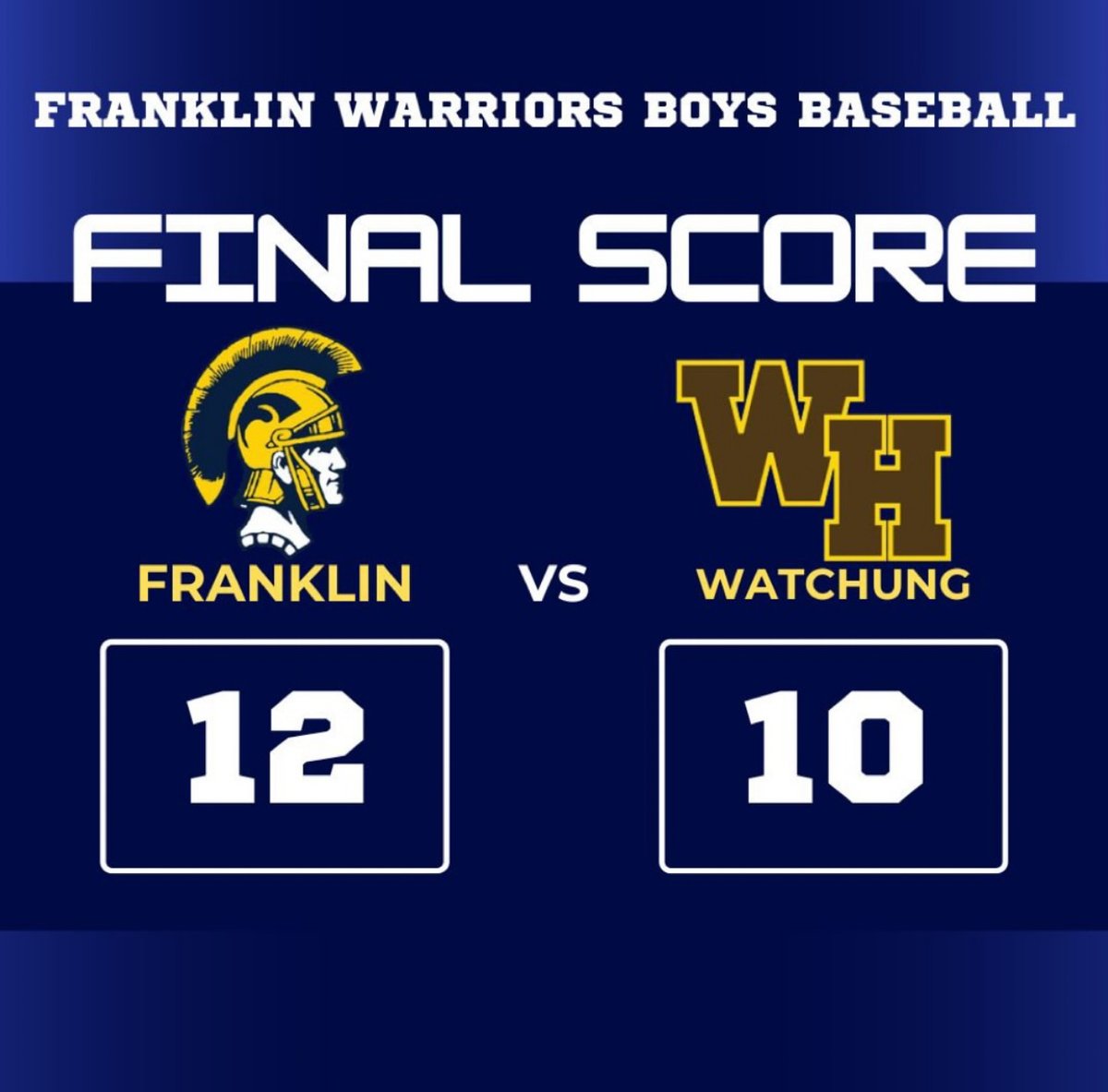 Franklin High School Baseball (@fhsbaseballftps) on Twitter photo 