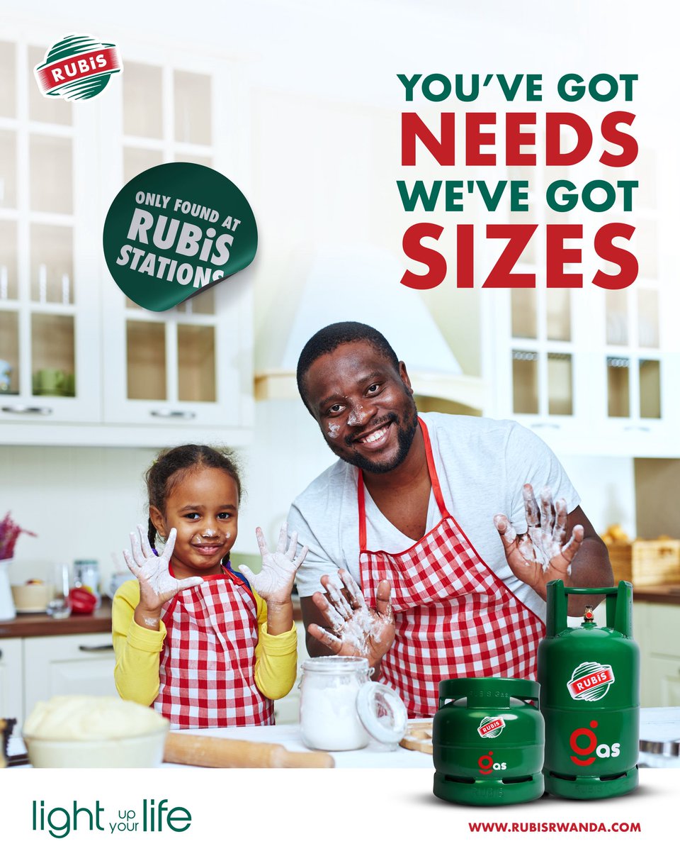 Whether you’re frying an egg or feeding a crowd, RUBiS Gas has a cylinder for you. Choose from our 6KG, 12KG, 25KG, and 35KG sizes. Same clean burn, different capacities. Available at all RUBiS stations!

#rubis #fuelwithrubis #lightupyourlife