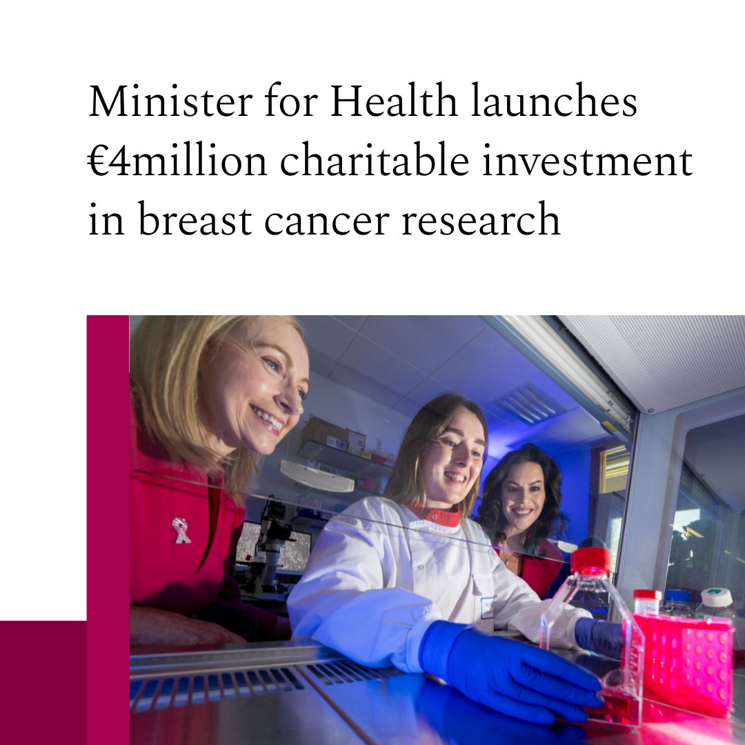 Ollscoil na Gaillimhe | University of Galway (@uniofgalway) on Twitter photo Minister for Health <a href="/CarrollJennifer/">Jennifer Carroll MacNeill TD</a> today formally launched a €4million charitable funding investment by National Breast Cancer Research Institute <a href="/BCResearchIre/">National Breast Cancer Research Institute</a> for research into life-changing advancements in patient care and outcomes at University of Galway. <a href="/roinnslainte/">Department of Health</a> Minister for Health <a href="/CarrollJennifer/">Jennifer Carroll MacNeill TD</a> today formally launched a €4million charitable funding investment by National Breast Cancer Research Institute <a href="/BCResearchIre/">National Breast Cancer Research Institute</a> for research into life-changing advancements in patient care and outcomes at University of Galway. <a href="/roinnslainte/">Department of Health</a>