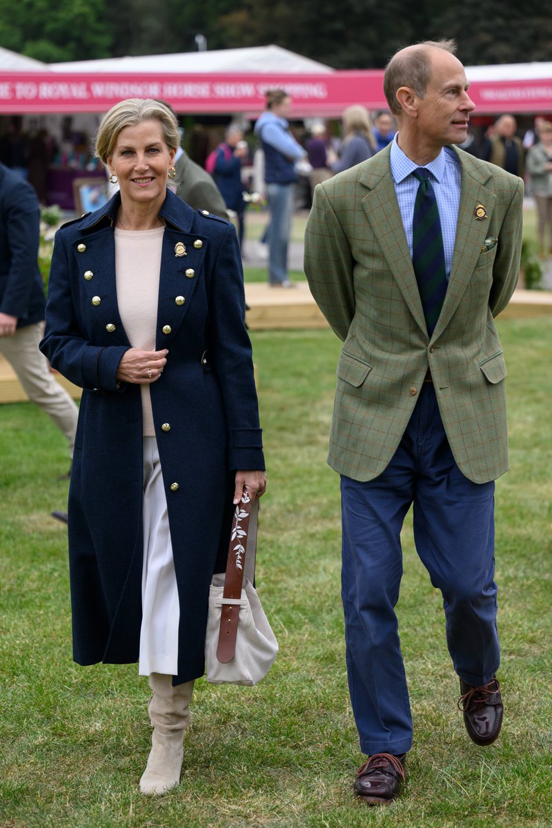 The Duke and Duchess of Edinburgh at the Royal Windsor Horse Show #RoyalWindsorHorseShow #royal