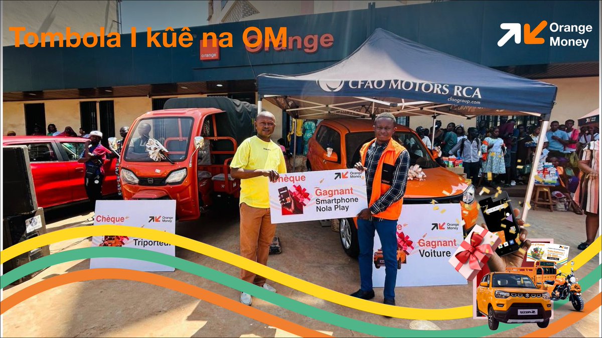 10e REMISE DE GAINS – TOMBOLA I KÛÊ NA ORANGE MONEY🏆🏆🏆

Ce 14 mai 2025, nous avons célébré les gagnants de notre remise hebdomadaire.

Nos gagnants ont remporté des téléphones 📱 et des bons d'achat.💳 

Félicitations à tous. 🥳🎊

#TombolaIKueNaOrangeMoney #OrangeMoney