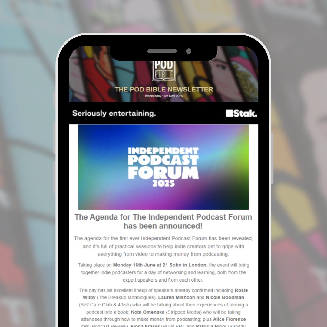 podbible's tweet image. NEWSLETTER #265!
The Agenda for The Independent Podcast Forum has been announced!...PLUS The @goldenglobes is adding a Best Podcast of the Year award for 2026!
READ NOW: mailchi.mp/podbiblemag/po…
#Podcast #Podcasts #PodcastNewsletter #PodcastRecommendations @IndPodAwards