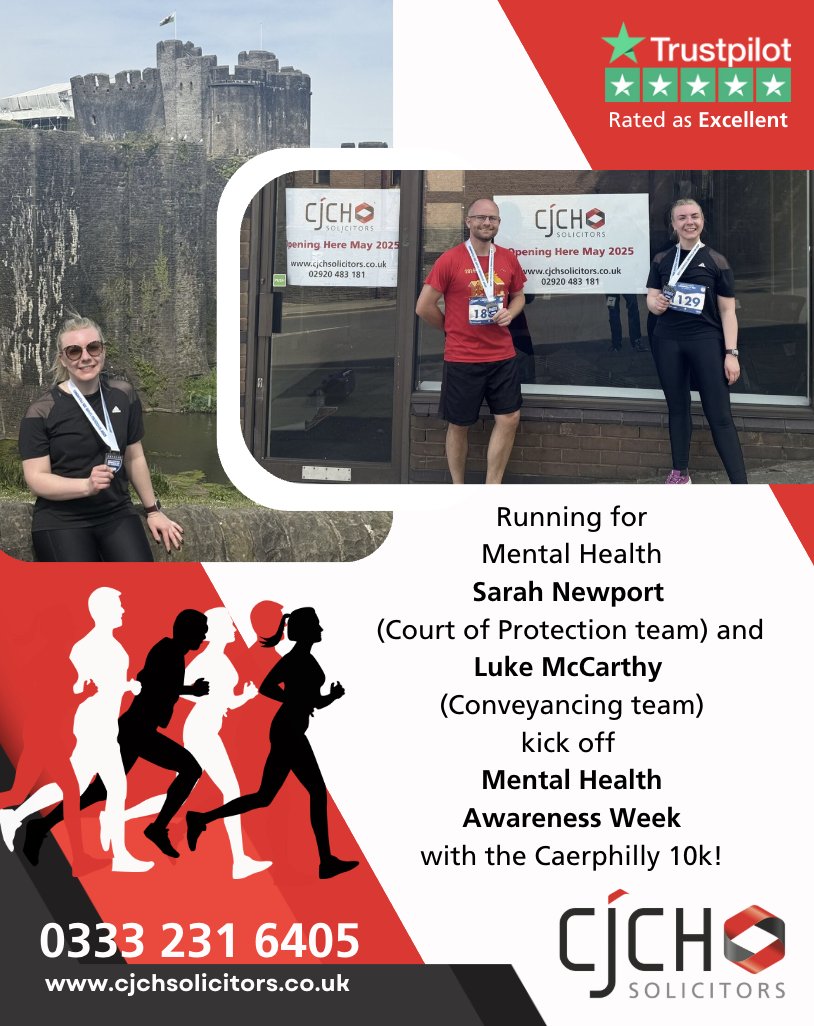 Sarah Newport &amp; Luke McCarthy ran the Caerphilly 10k to raise funds for MindCaerphilly

Mental health is close to our hearts, and we're proud to expand our services in Caerphilly this month. 💙

Donate here: rb.gy/6oy7j8