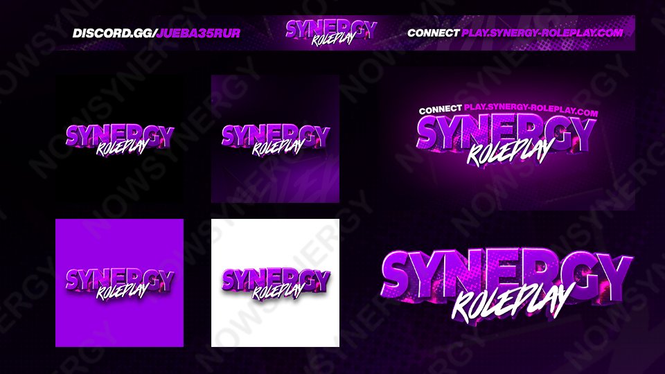 FiveM Server branding for Synergy Roleplay (no this not my server before anyone asks 😂) 🎨💜