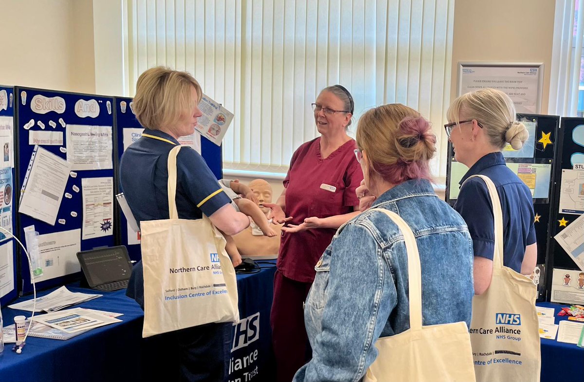 NCA Simulation & Clinical Skills Team (@nca_simandcs) on Twitter photo NG and Simulation stall for Learning at work week. Our Practice Educator showing staff what the simulation and clinical skills team have on offer over at Rochdale infirmary. <a href="/NCAlliance_NHS/">Northern Care Alliance NHS Foundation Trust (NCA)</a> NG and Simulation stall for Learning at work week. Our Practice Educator showing staff what the simulation and clinical skills team have on offer over at Rochdale infirmary. <a href="/NCAlliance_NHS/">Northern Care Alliance NHS Foundation Trust (NCA)</a>