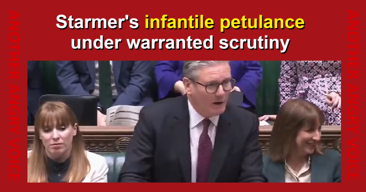 Rachel Reeves laughed her head off at Starmer’s infantile and petulant response to Liz Saville-Roberts’ legitimate question about his dramatic lurch to the right on immigration, but Angela Rayner seemed to immediately realise how bad it looked.

open.substack.com/pub/anotherang…