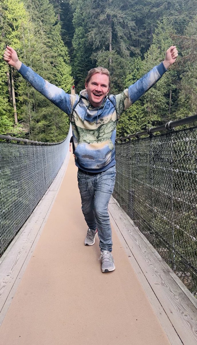 Starting my 49th year by crossing the Capilano suspension bridge in Canada.