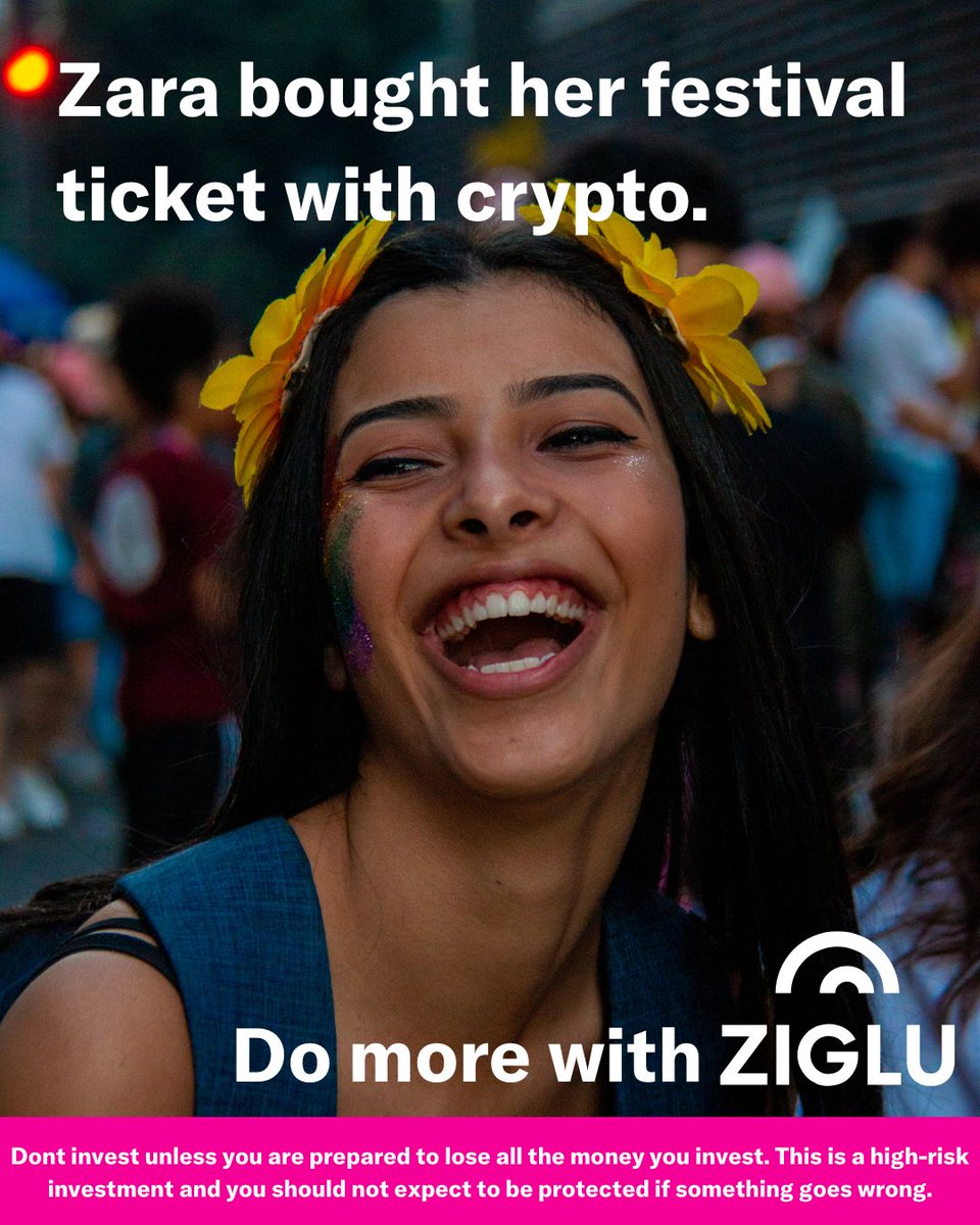 Zara knows how to do it right. Pay with crypto, dance all night 💃 Make your money go further with Ziglu 💸