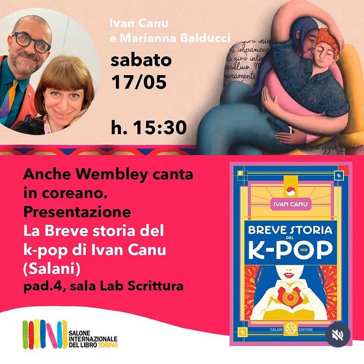 Ivan Canu (@ivancanuillus) on Twitter photo Sabato 17 alle 15.30 al <a href="/SalonedelLibro/">Salone Libro Torino</a> racconterò il mondo del k-pop in un videoviaggio dal ‘92 a oggi <a href="/salanieditore/">Salani Editore</a> Sabato 17 alle 15.30 al <a href="/SalonedelLibro/">Salone Libro Torino</a> racconterò il mondo del k-pop in un videoviaggio dal ‘92 a oggi <a href="/salanieditore/">Salani Editore</a>