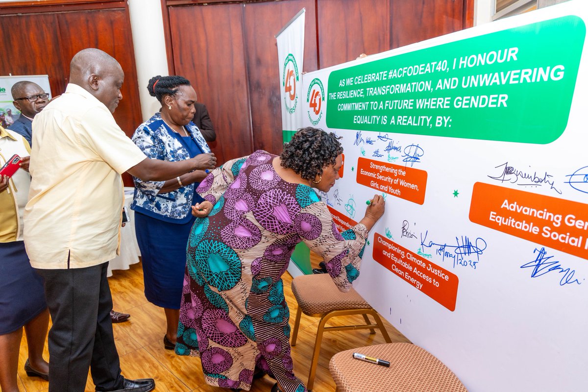 We’ve successfully launched the ACFODE@40 celebrations and recommitted to advancing gender equality.

#ACFODEat40