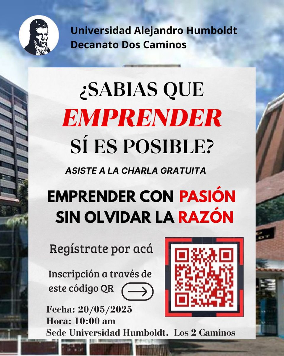 mmfo3000's tweet photo. Por qué fracasan los emprendimientos y cómo lograr que sean exitosos , todo en esta charla https://t.co/ikxAJ14ZVd
