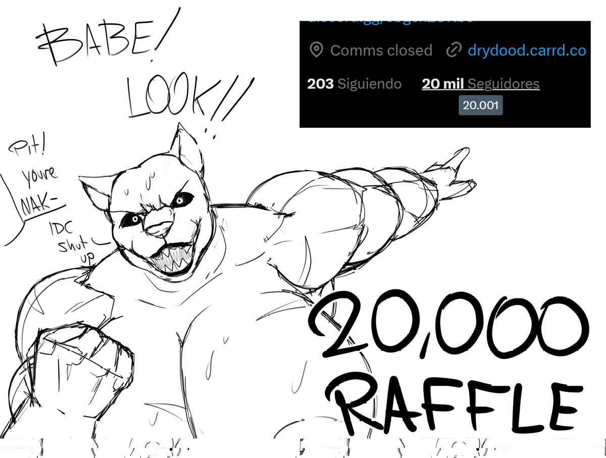 I truly cannot express how happy i feel rn, its been a long journey, ive had my highs and ive had my lows, but ill keep on going, thanks to you :3

‼️  ‼️ ART RAFFLE - FULL BODY FULL COLOR ‼️  ‼️
TO ENTER:  
✨Follow + RT  
✨Reply with the character you’d like.
✨Ends on May 18!