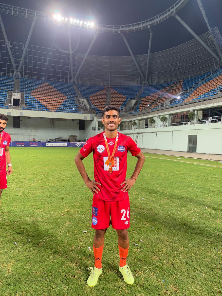 techtrolucknow's tweet image. A historic moment for Techtro Lucknow FC — our very own Ritik Malviya and Rohit Chawla have conquered the Gujarat Super League with their team vadodara warrior FC
Rohit Chawla was also crowned Player of the Match ! 
 Congratulations to the team 🎉💯