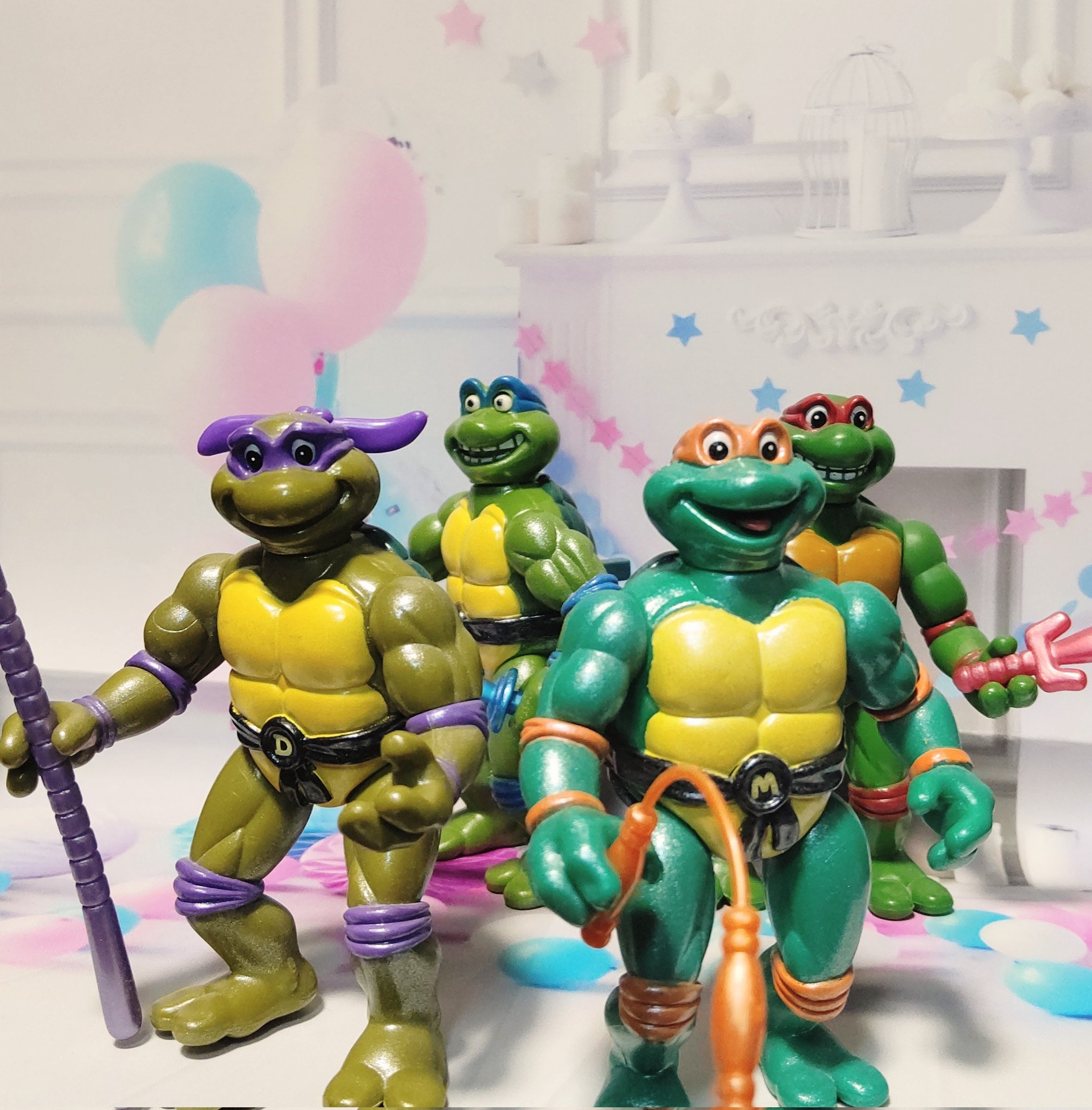 Teenage Mutant Ninja Turtles Toon Mike Action Figure 1992