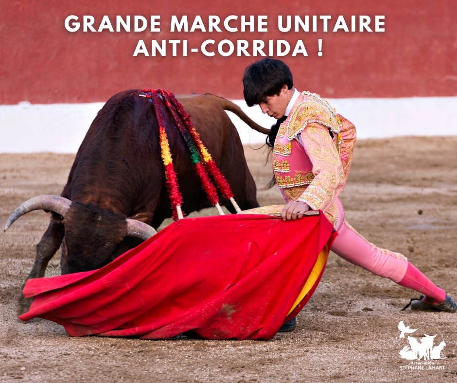🐂 Grande Marche Unitaire Anti-Corrida 🚫 

Rejoignez-nous nombreuses et nombreux pour célébrer 100 ans sans corrida aux arènes de Lutèce et faire entendre la voix des taureaux dans les rues de Paris ! 🎉 

 📅 Le 14 juin à 14h – Place Valhubert, Paris

🔴 IMPORTANT :