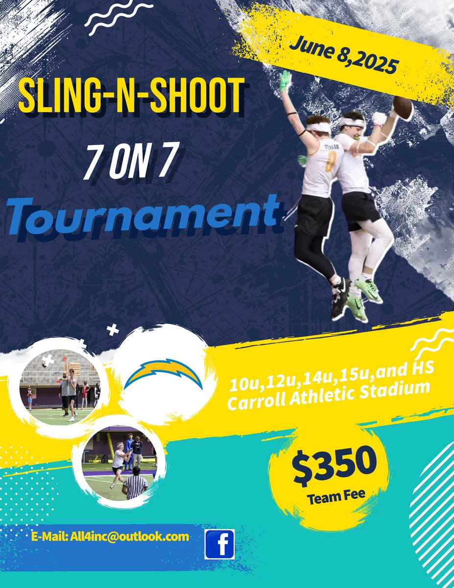 Carroll Chargers (@boltiowa) on Twitter photo Get signed up for 2025 Slingโก๏ธShoot 7v7 Tournament! DM us.. <a href="/IAInsanityFB/">Iowa Insanity Football</a> <a href="/iowa7v7football/">Iowa 7 v 7 Football</a> <a href="/PrepRedzoneIA/">Prep Redzone Iowa</a> <a href="/PrepRedzoneNE/">Prep Redzone Nebraska</a> Get signed up for 2025 Slingโก๏ธShoot 7v7 Tournament! DM us.. <a href="/IAInsanityFB/">Iowa Insanity Football</a> <a href="/iowa7v7football/">Iowa 7 v 7 Football</a> <a href="/PrepRedzoneIA/">Prep Redzone Iowa</a> <a href="/PrepRedzoneNE/">Prep Redzone Nebraska</a>