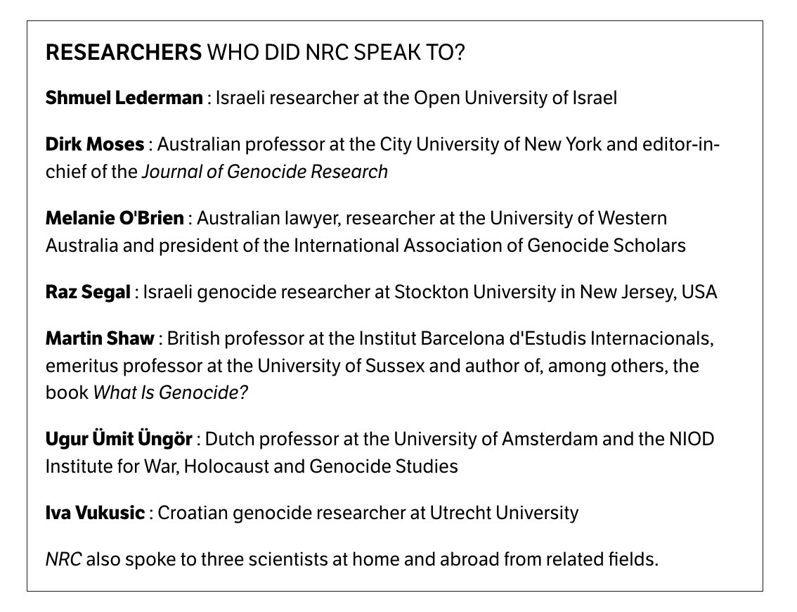 The academic consensus is clear. These are widely considered some of the top scholars in the field of genocide studies. Add William Schabas to this list as well.