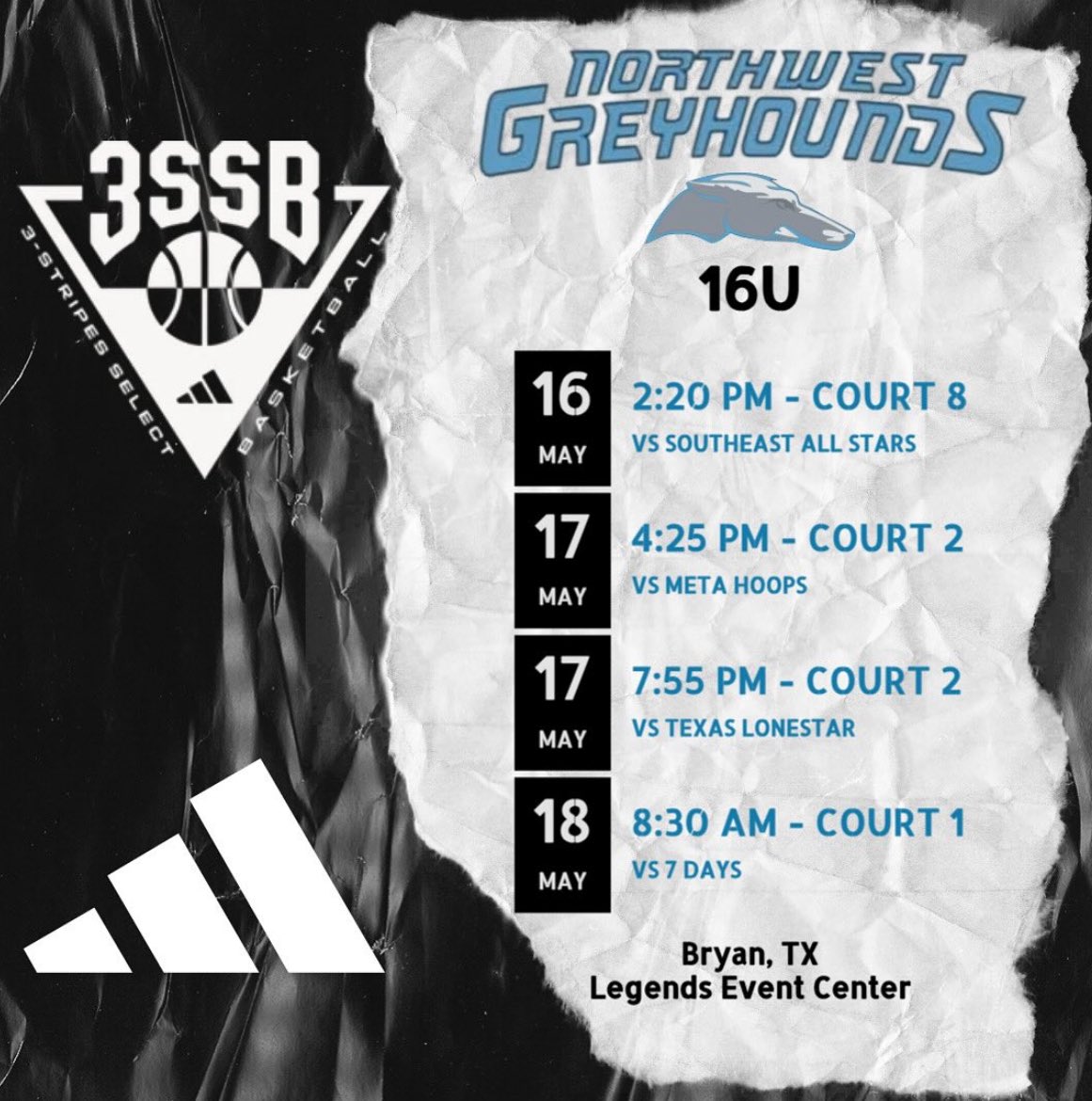 On the road to Texas for the 3SSB session II!