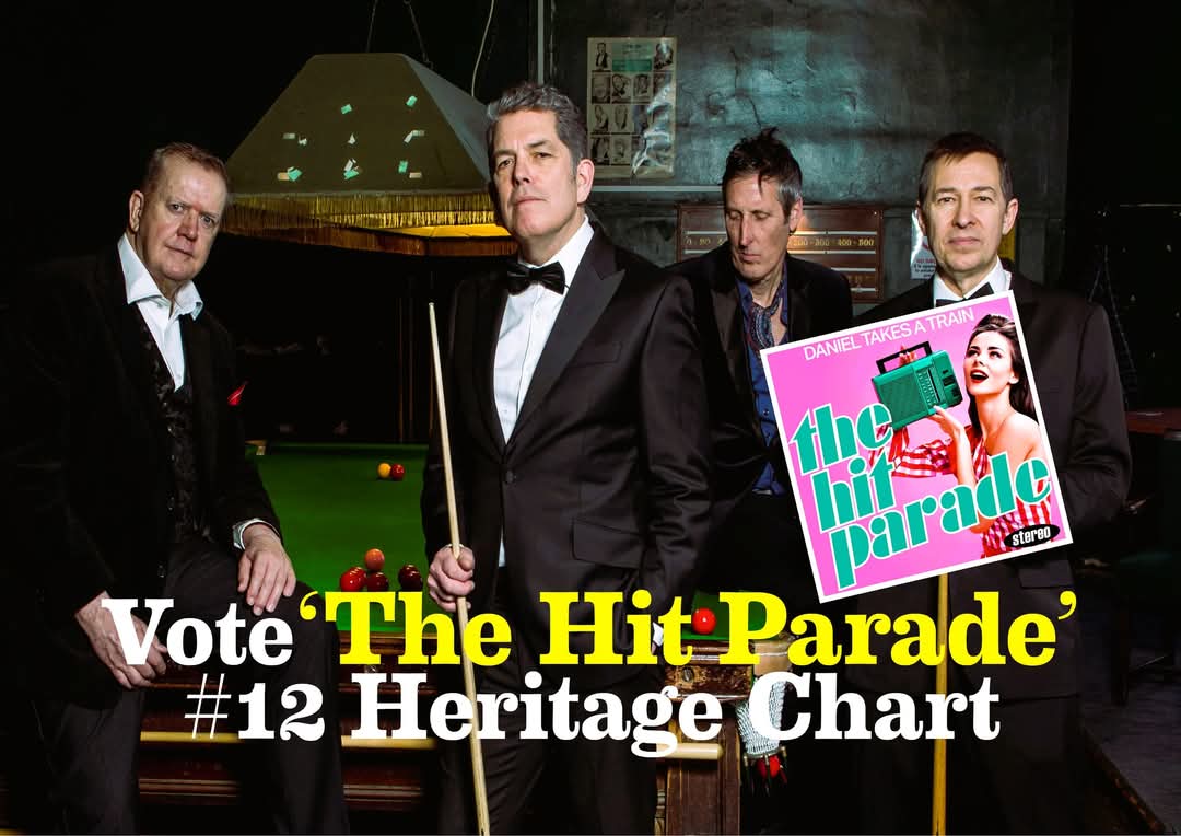 Daniel Takes A Train (@takesatrain) on Twitter photo Oooh, this is getting interesting! Our single The Hit Parade is currently on the edge of the <a href="/HeritageChart/">TheHeritageChart</a> #Top10. If you fancy giving it a nudge, please use this link to vote 🙏
uk.surveymonkey.com/r/522BLGP
<a href="/SeanUsherRadio/">Sean Usher 🎧</a> <a href="/MikeReadUK/">Mike Read</a> <a href="/miketameside/">Mike Wallbank</a> <a href="/adamdowling/">Adam Dowling</a> <a href="/thisisbenjones/">Ben Jones</a> Oooh, this is getting interesting! Our single The Hit Parade is currently on the edge of the <a href="/HeritageChart/">TheHeritageChart</a> #Top10. If you fancy giving it a nudge, please use this link to vote 🙏
uk.surveymonkey.com/r/522BLGP
<a href="/SeanUsherRadio/">Sean Usher 🎧</a> <a href="/MikeReadUK/">Mike Read</a> <a href="/miketameside/">Mike Wallbank</a> <a href="/adamdowling/">Adam Dowling</a> <a href="/thisisbenjones/">Ben Jones</a>