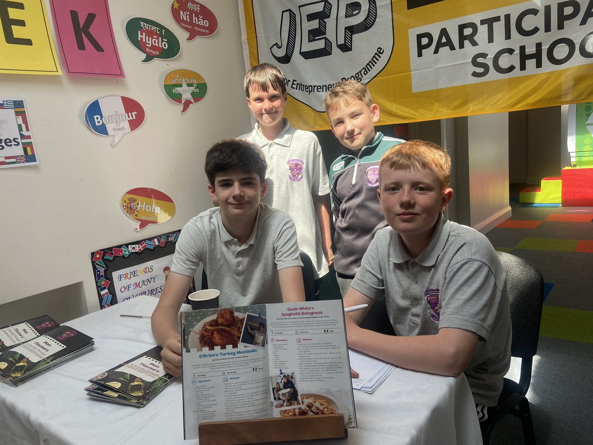 Donal Barry (@barrydonal) on Twitter photo Sales going strong for the Mon’s <a href="/JEP_ie/">Junior Entrepreneur</a> new business in Mr Fitzgerald’s 5th class
Many thanks to <a href="/walshprint/">Walsh Colour Print</a> for the top job and <a href="/Kerry_Official/">Kerry GAA</a> captain Gavin White for one of the many wonderful recipes Sales going strong for the Mon’s <a href="/JEP_ie/">Junior Entrepreneur</a> new business in Mr Fitzgerald’s 5th class
Many thanks to <a href="/walshprint/">Walsh Colour Print</a> for the top job and <a href="/Kerry_Official/">Kerry GAA</a> captain Gavin White for one of the many wonderful recipes