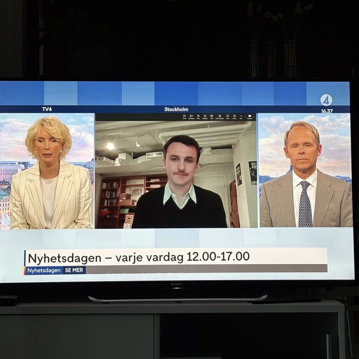 Igår sa jag några ord i tv4 om <a href="/martastenevi/">Märta Stenevi</a> bok och avgång. 

Det känns i bröstet att höra Märta berätta. Ingen ska behöva lida så. Precis som Märta var en modig politiker är hon modig som öppet och ärligt delar med sig av sin berättelse. 

1/4