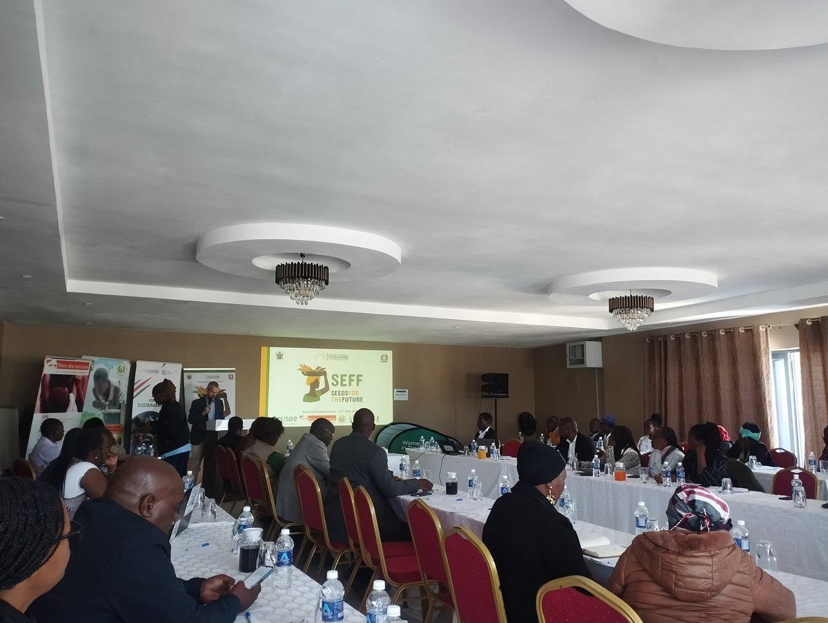 We are participating at the closeout ceremony of the SEEDS FOR THE FUTURE (SEFF) Project in Masvingo. We supported with community seed banking&amp;PPB initiatives  <a href="/tdh_de/">Terre des Hommes</a> <a href="/retesemi/">Rete Semi Rurali ETS</a> <a href="/MoLAFWRD_Zim/">MinofLands,Agric,Fisheries,Water&Rural Development</a> <a href="/planttreaty/">PlantTreaty</a> <a href="/FAO/">Food and Agriculture Organization</a> <a href="/UNDPZimbabwe/">UNDP Zimbabwe</a>