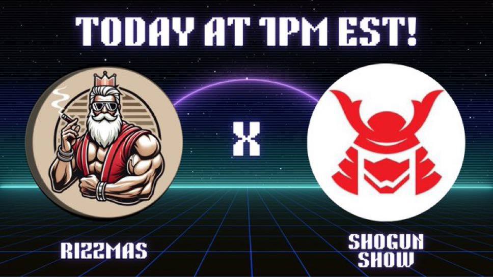 $Rizzmas (@rizzmascto) on Twitter photo What’s good #RIZZMAS fam! 👋
<a href="/shoguncryptos/">Shogun Crypto</a> is hosting a panel at 1PM EST on #RIZZMAS and it’s not just vibes — it’s validation.
We’re pulling up to break down how our stable, innovation-packed project isn’t just another meme coin — it’s a meme movement with utility and staying What’s good #RIZZMAS fam! 👋
<a href="/shoguncryptos/">Shogun Crypto</a> is hosting a panel at 1PM EST on #RIZZMAS and it’s not just vibes — it’s validation.
We’re pulling up to break down how our stable, innovation-packed project isn’t just another meme coin — it’s a meme movement with utility and staying