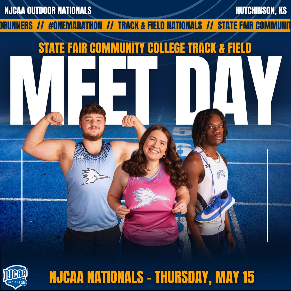 State Fair TFCC (@coach_hagedorn) on Twitter photo Good Luck Athletes!!!
<a href="/RoadrunnerLife/">Liza</a>
<a href="/sfccmo/">State Fair Community College</a>
<a href="/sfccmoAthletics/">SFCC Athletics</a>
<a href="/MileSplitSW/">MileSplit Southwest</a>
<a href="/Missouri_Sports/">Missouri Sports Network</a>
<a href="/SedaliaSports/">Democrat Sports</a>
#OneMarathon
#statefaircc
#WeAreStateFair
#PTSnPRS Good Luck Athletes!!!
<a href="/RoadrunnerLife/">Liza</a>
<a href="/sfccmo/">State Fair Community College</a>
<a href="/sfccmoAthletics/">SFCC Athletics</a>
<a href="/MileSplitSW/">MileSplit Southwest</a>
<a href="/Missouri_Sports/">Missouri Sports Network</a>
<a href="/SedaliaSports/">Democrat Sports</a>
#OneMarathon
#statefaircc
#WeAreStateFair
#PTSnPRS