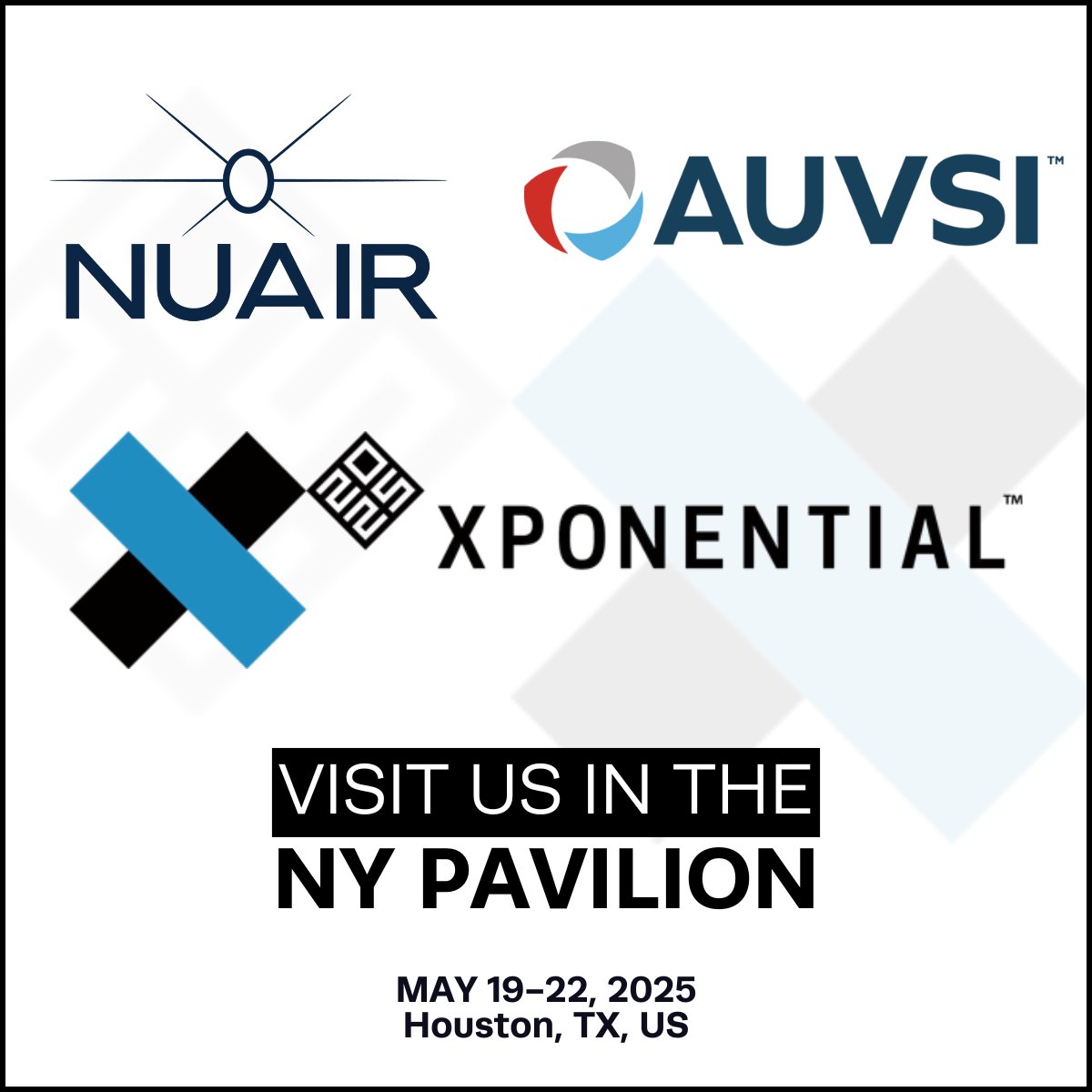NUAIR (@nuair) on Twitter photo From one global event to another - catch NUAIR at <a href="/AUVSI/">Association for Uncrewed Vehicle Systems Intl</a> XPONENTIAL next week in the ๐ก๐ฌ ๐ฃ๐ฎ๐๐ถ๐น๐ถ๐ผ๐ป #๐ฏ๐ฒ๐ญ๐ฏ!
Want to talk more in-depth with our team? Drop a comment or message us to set up a time to chat in Houston!
#XPO25 #Drones #UAS #Safety #Airspace #NY From one global event to another - catch NUAIR at <a href="/AUVSI/">Association for Uncrewed Vehicle Systems Intl</a> XPONENTIAL next week in the ๐ก๐ฌ ๐ฃ๐ฎ๐๐ถ๐น๐ถ๐ผ๐ป #๐ฏ๐ฒ๐ญ๐ฏ!
Want to talk more in-depth with our team? Drop a comment or message us to set up a time to chat in Houston!
#XPO25 #Drones #UAS #Safety #Airspace #NY