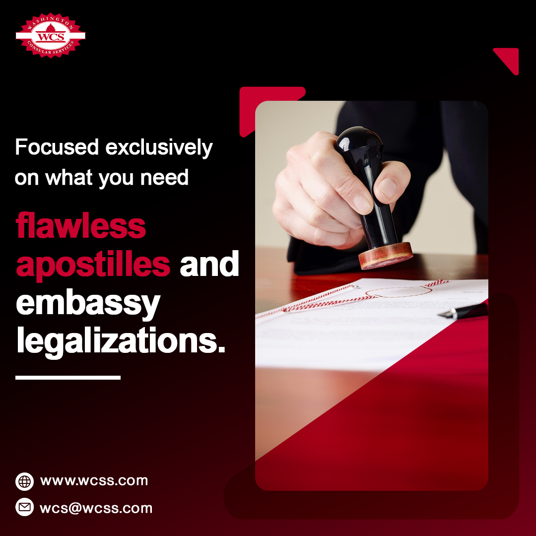 WcsExpress's tweet image. Apostilles and embassy legalizations are our core focus, and we handle them with unmatched precision and care.
Choose WCS where focus meets flawless execution.
#ApostilleExperts #EmbassyLegalization #DocumentSolutions #GlobalCompliance #FlawlessExecution #CourierServices