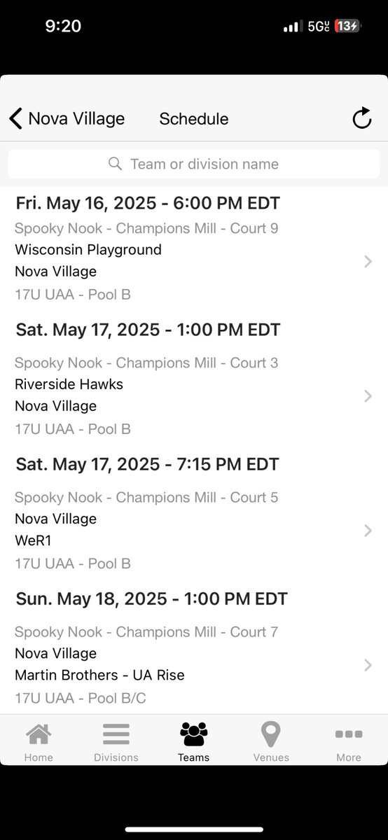 My schedule for UAA Session 2 in Spooky Nook! #Nova