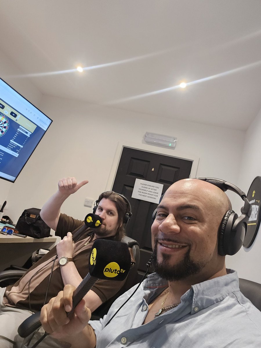 Devon Petersen 369 (@devon_petersen) on Twitter photo Bringing sexy back..... with <a href="/ChrisMurphy180/">Chris Murphy 🎯🎙🦉</a> at the <a href="/MSSdarts/">MODUS Super Series</a> lounge.
Tune in on <a href="/PlutoTV/">Pluto TV</a> Bringing sexy back..... with <a href="/ChrisMurphy180/">Chris Murphy 🎯🎙🦉</a> at the <a href="/MSSdarts/">MODUS Super Series</a> lounge.
Tune in on <a href="/PlutoTV/">Pluto TV</a>