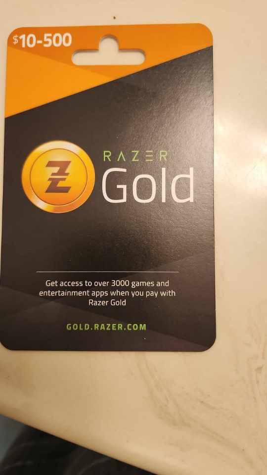 $500 Razer Gold what can I get from your menu?
