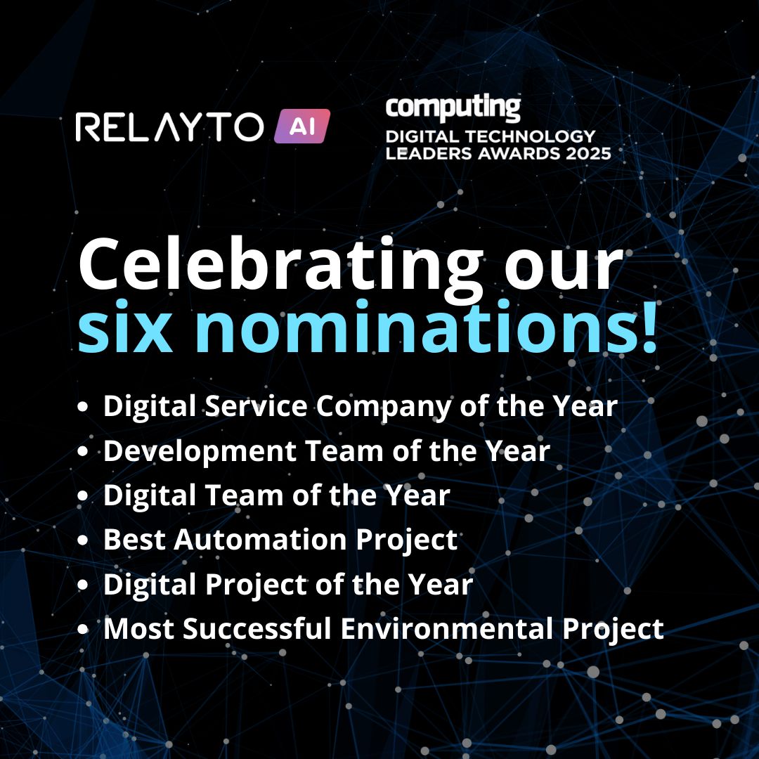 RELAYTO/ Content Experience 🪄 (@relayter) on Twitter photo 🔥RELAYTO has been named a finalist in 6 categories at the 2025 Digital Technology Leaders Awards!
Congrats to the other finalists across the Organisational Excellence categories: DVLA, DWP Digital, Vodafone, Snap Finger Click, Sitecore, Smokeball UK, and more.
<a href="/Computing_News/">Computing.co.uk</a> 🔥RELAYTO has been named a finalist in 6 categories at the 2025 Digital Technology Leaders Awards!
Congrats to the other finalists across the Organisational Excellence categories: DVLA, DWP Digital, Vodafone, Snap Finger Click, Sitecore, Smokeball UK, and more.
<a href="/Computing_News/">Computing.co.uk</a>